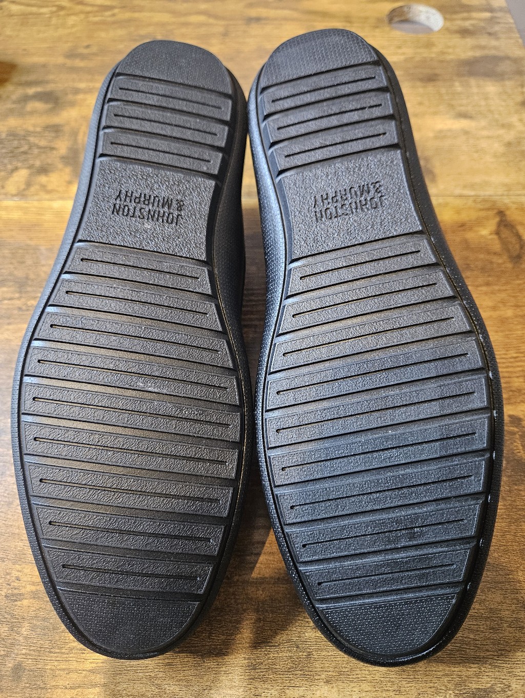 Johnston & Murphy Nichols Mens 8.5 M Penny Loafers Black Leather New Damaged Box — image 6 of 8